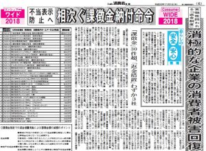 ニッポン消費者新聞「コンシューマーワイド」